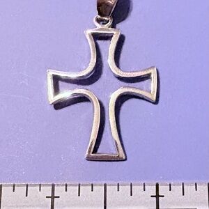 MWS Sterling Silver Cross Pendant
